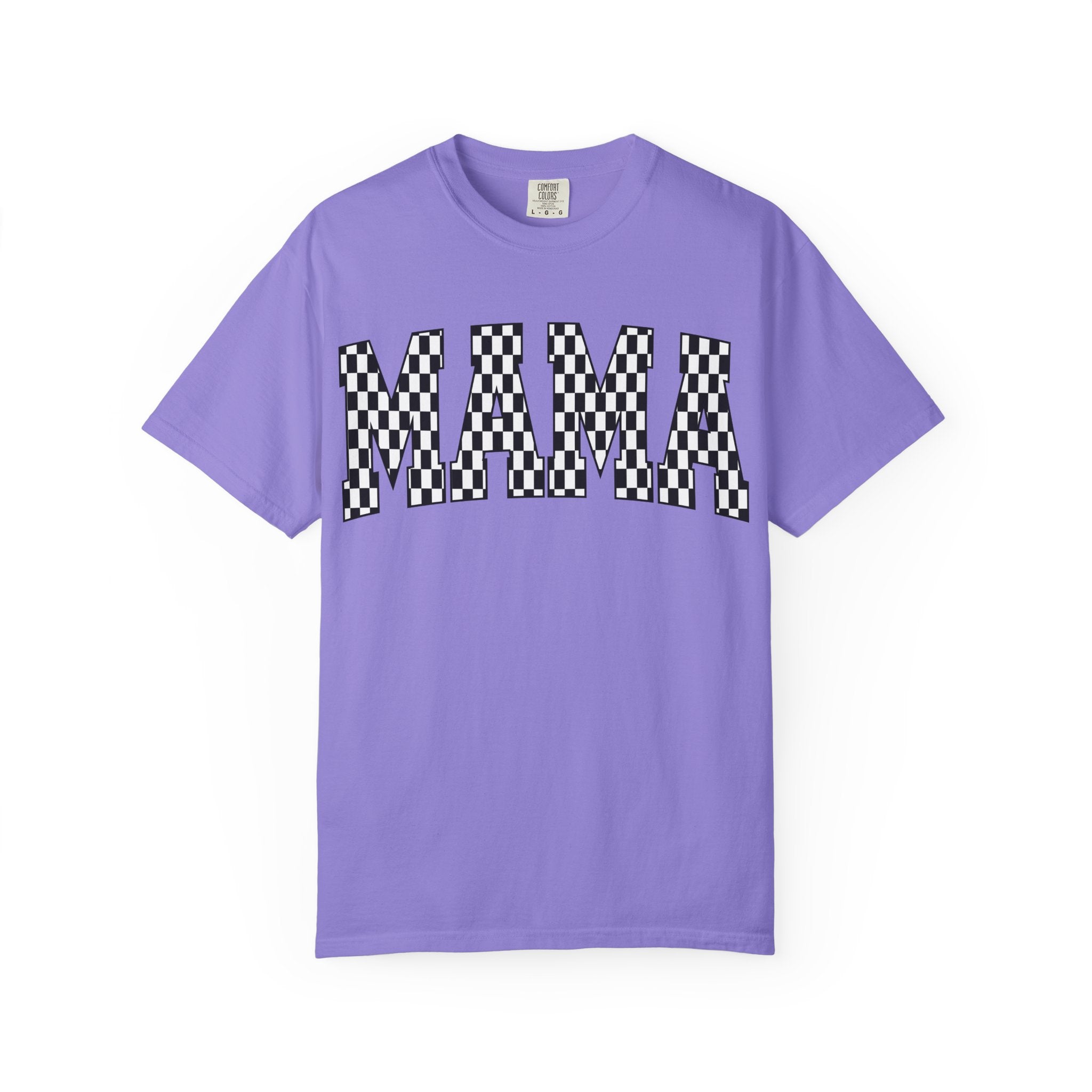 MAMA Checkered Comfort Colors T-Shirt