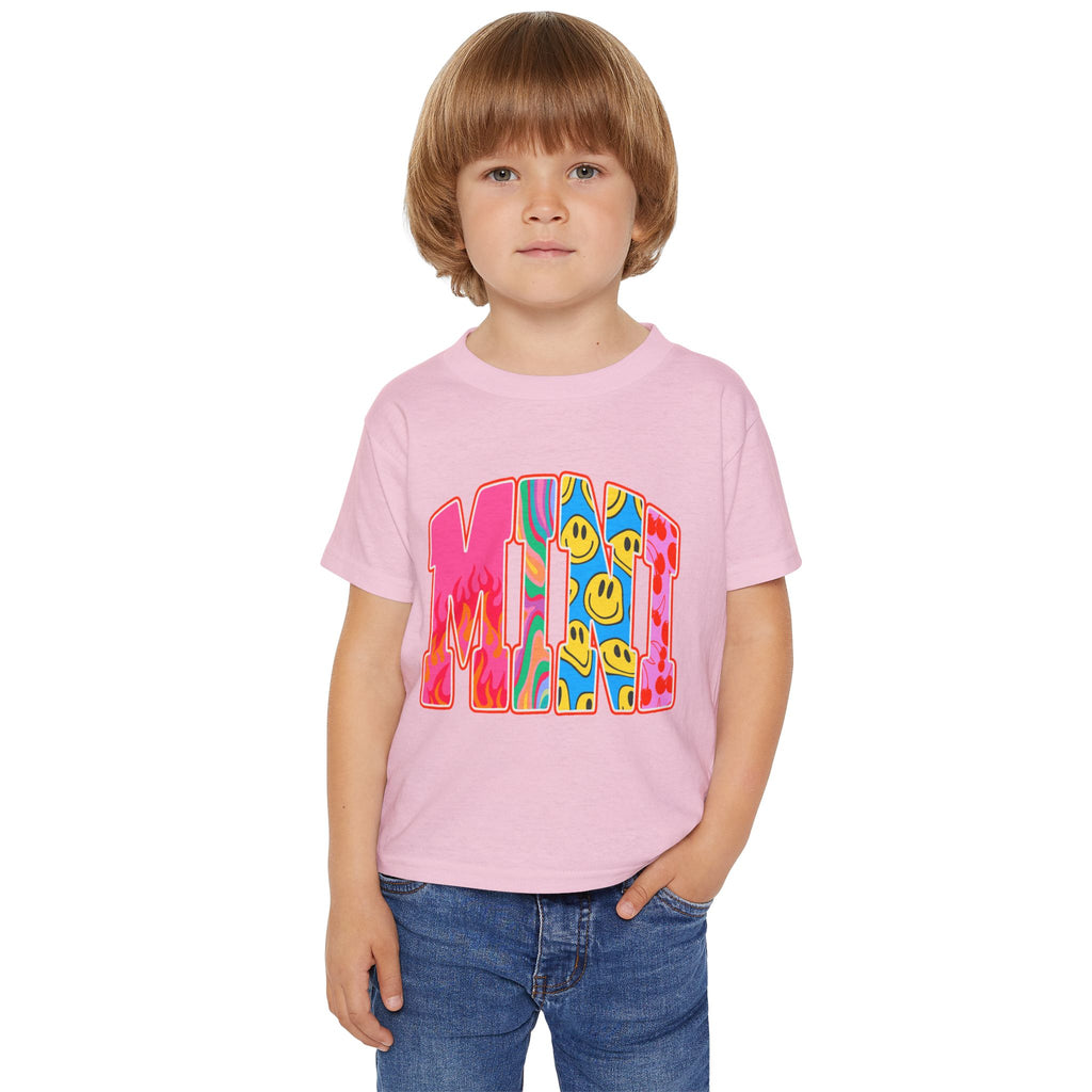 Toddler T‑Shirt — "MINI"  Smiley Retro Graphic