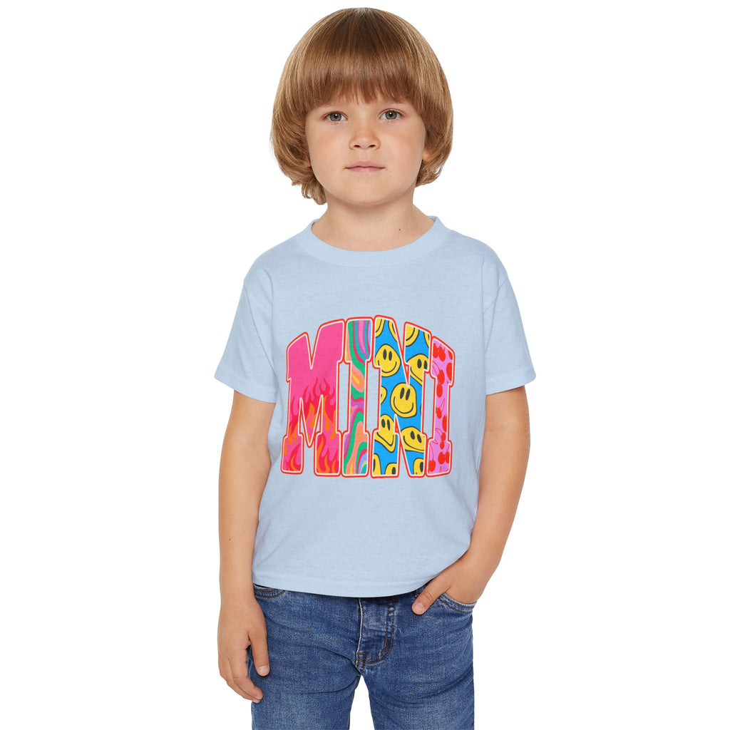 Toddler T‑Shirt — "MINI"  Smiley Retro Graphic
