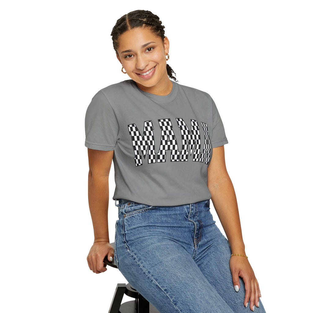 MAMA Checkered Comfort Colors T-Shirt