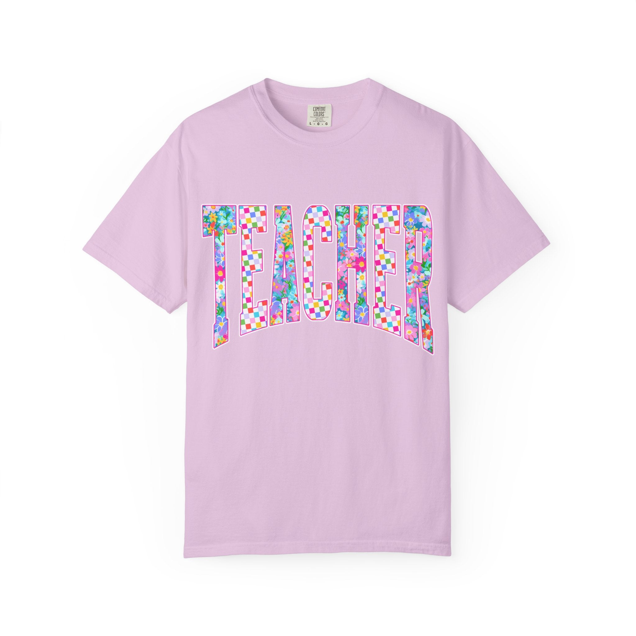 Teacher Floral Comfort Colors T-Shirt