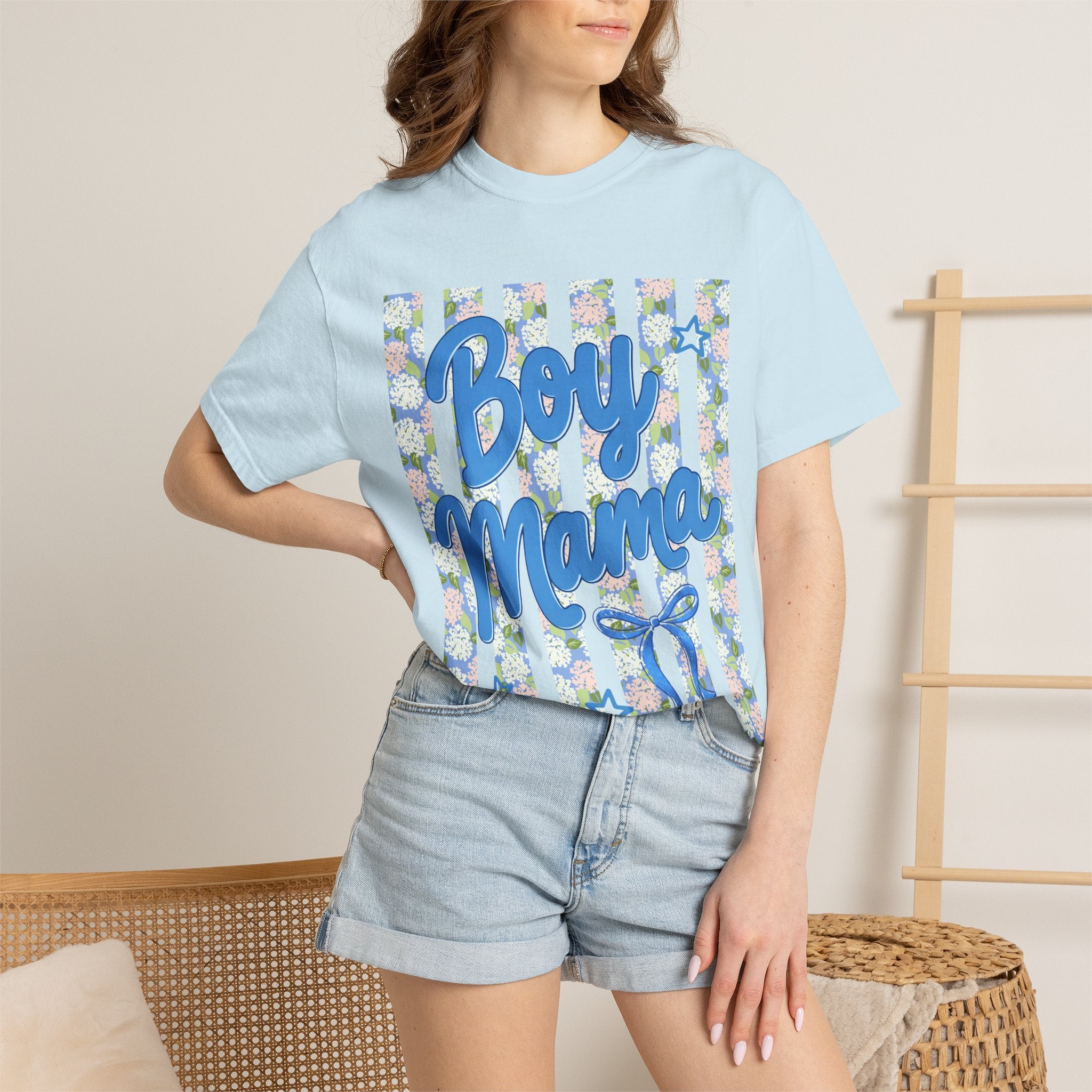 Floral Boy Mama T-Shirt