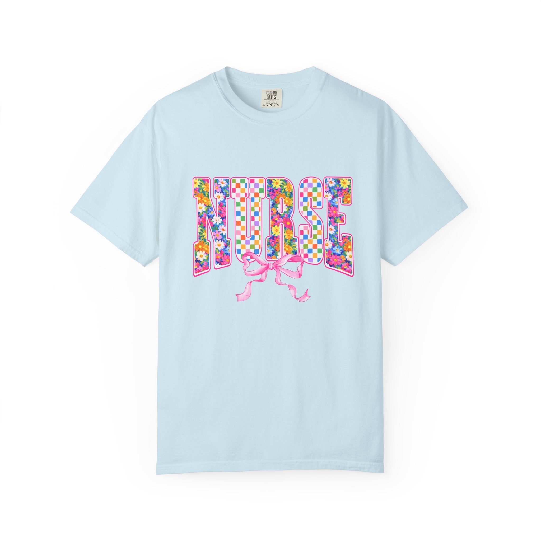 "NURSE" Floral Graphic T-Shirt