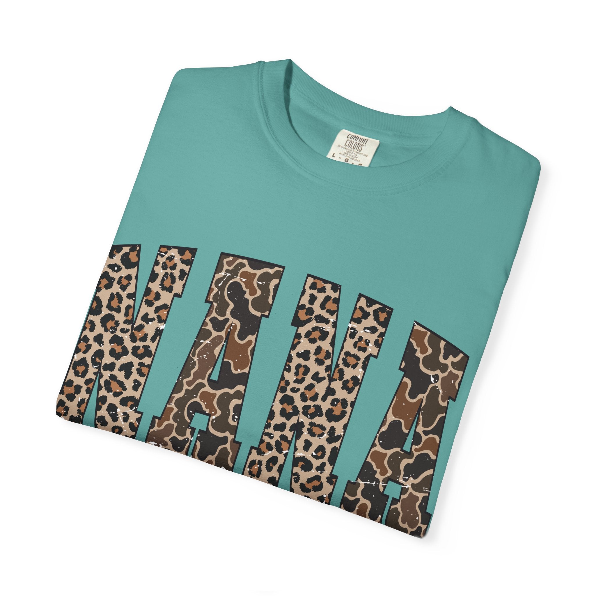 Nana Leopard-Checkered Print T-Shirt