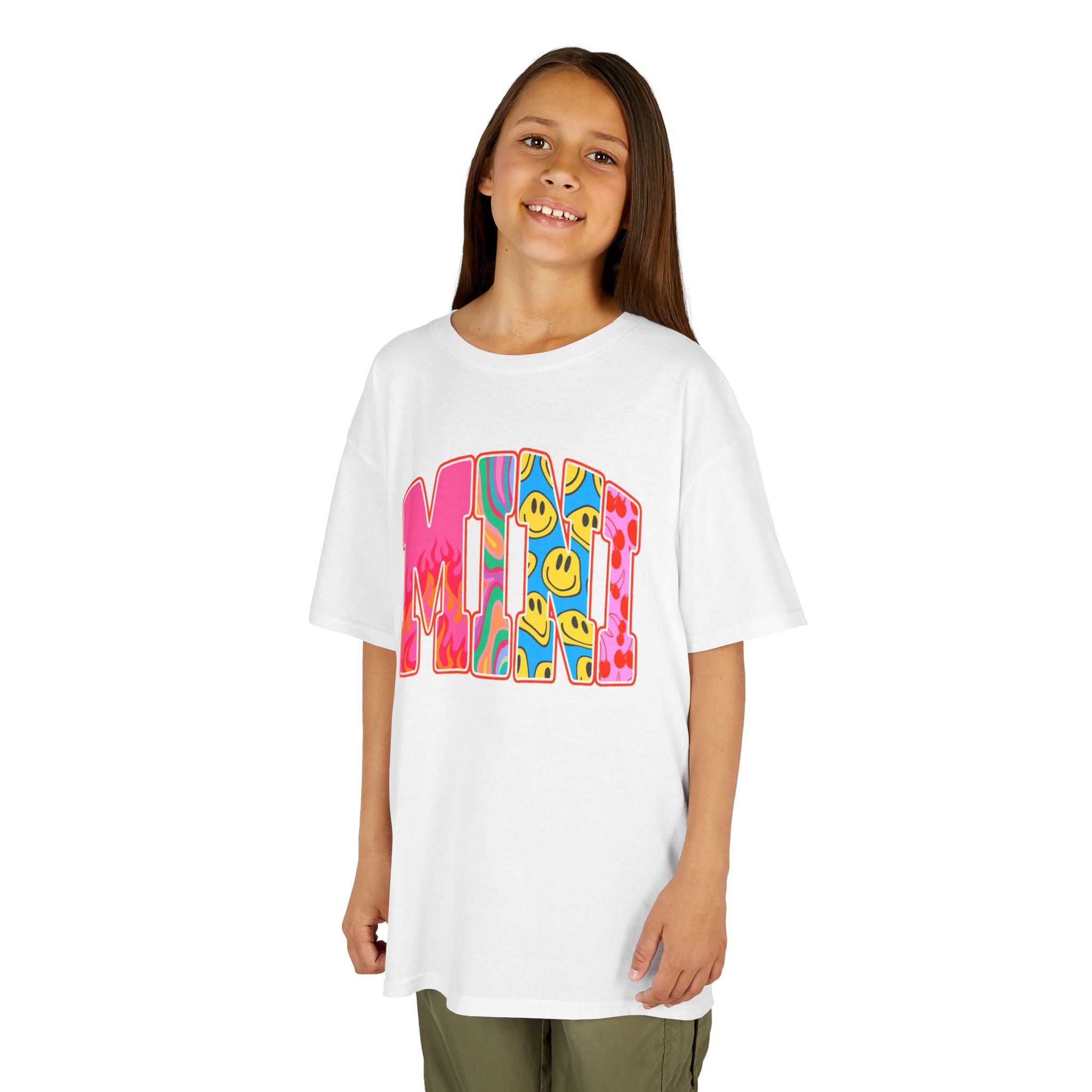 Youth Tee —  'MINI' Retro Smiley Graphic