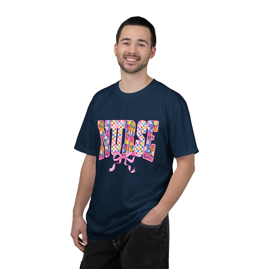 "NURSE" Floral Graphic T-Shirt
