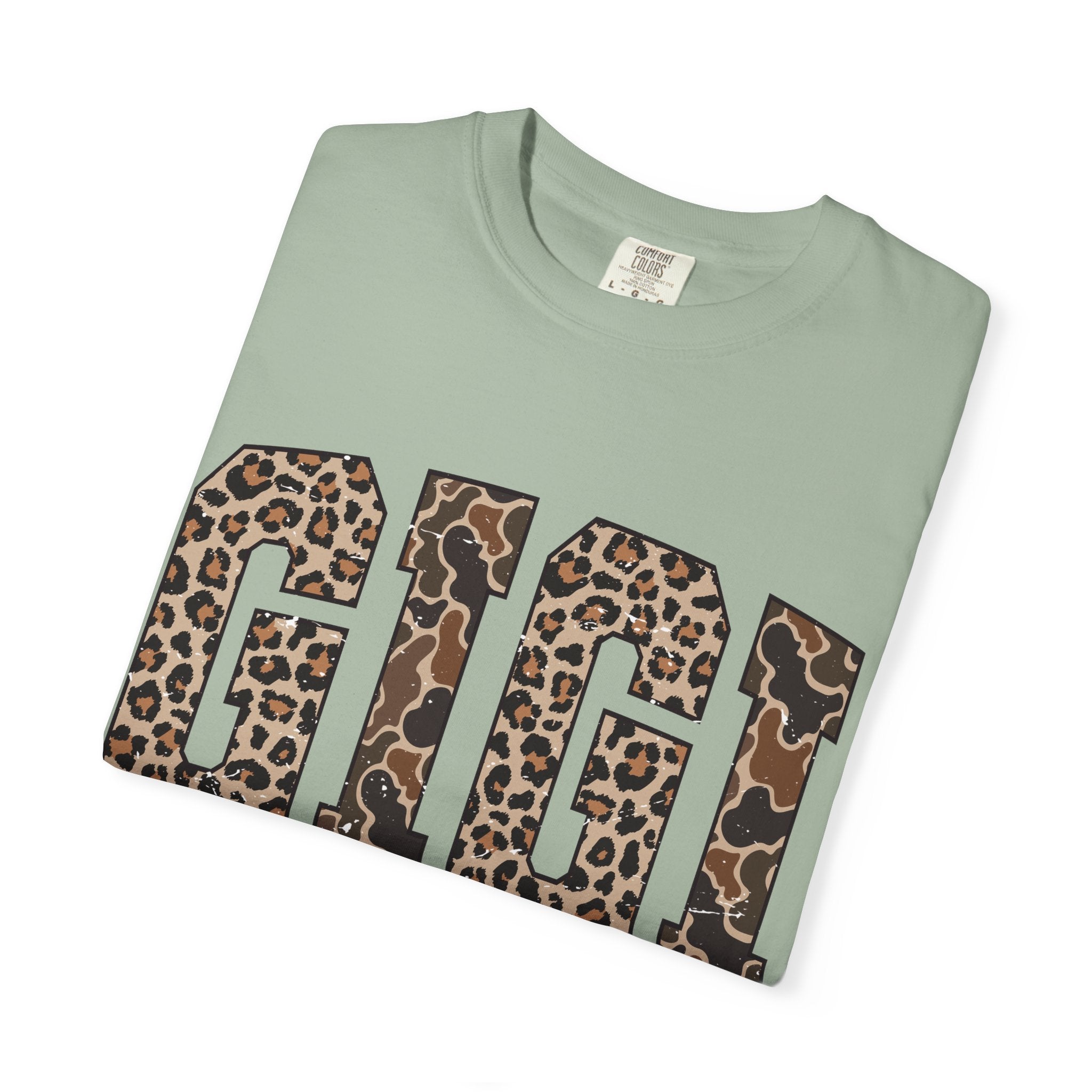 GIGI  Leopard-Checkered Print T-Shirt