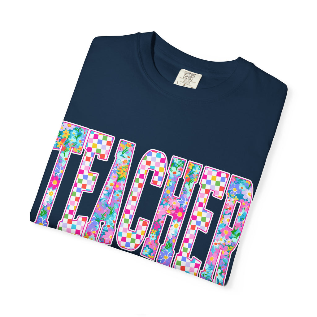 Teacher Floral Comfort Colors T-Shirt