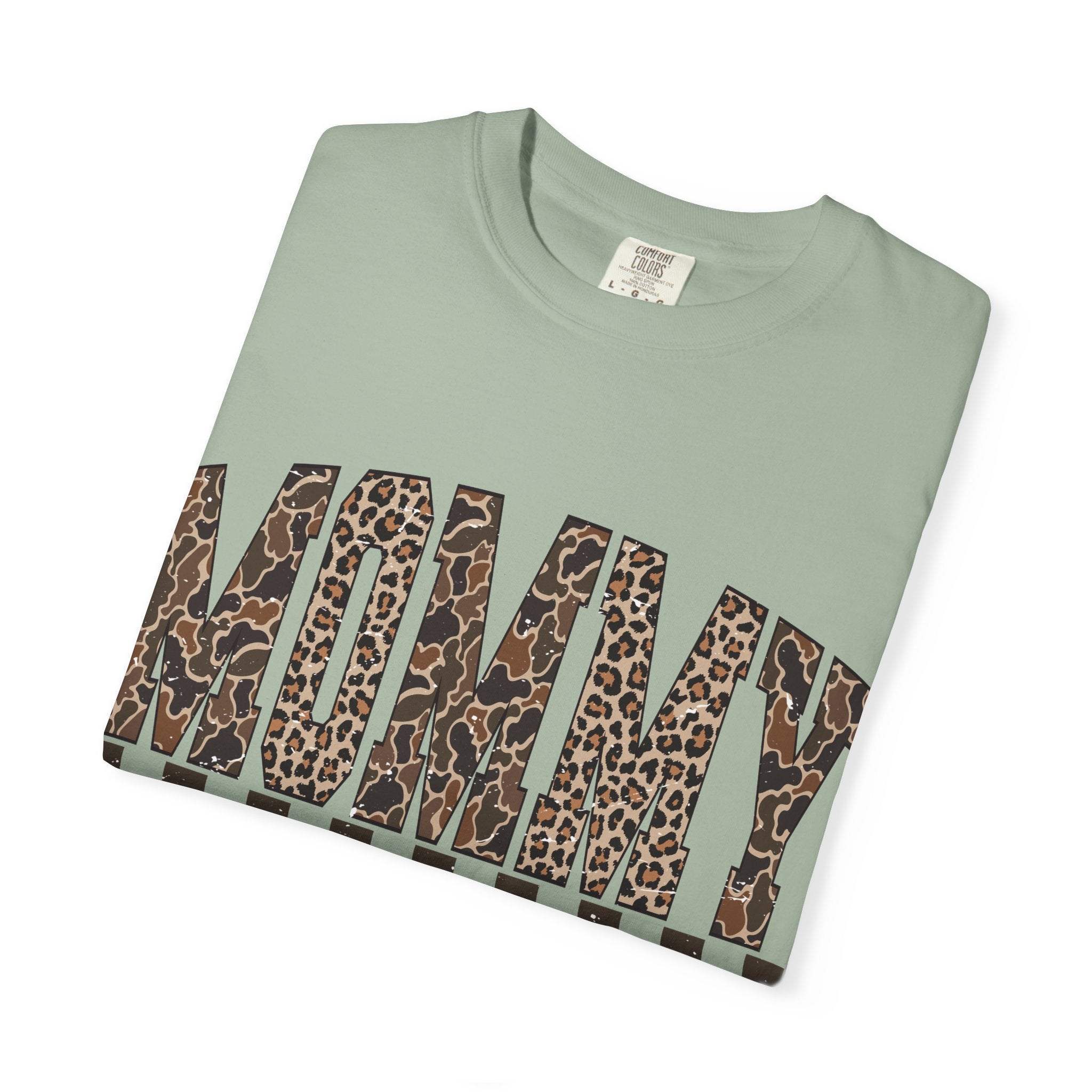 Mommy  Leopard-Checkered Print T-Shirt