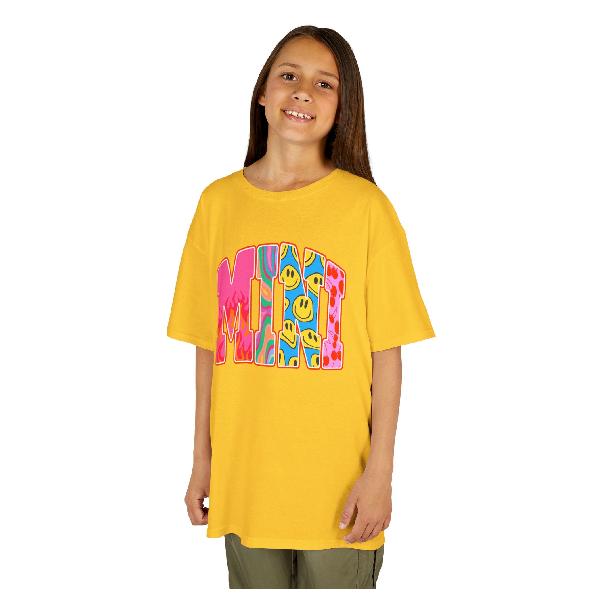 Youth Tee —  'MINI' Retro Smiley Graphic