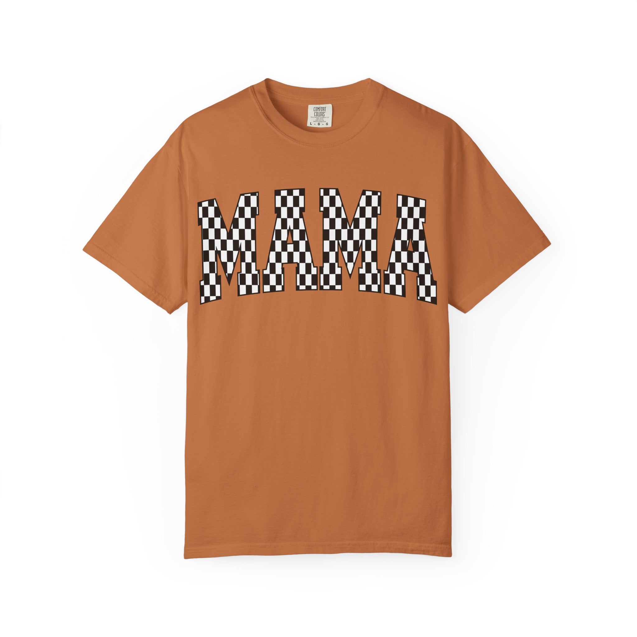 MAMA Checkered Comfort Colors T-Shirt
