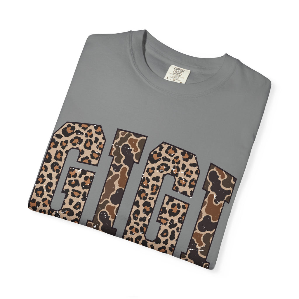 GIGI  Leopard-Checkered Print T-Shirt